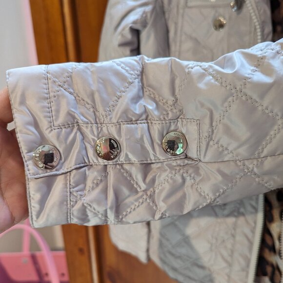 Laundry by Shelli Segal Women's Khaki Quilted Puffer Jacket, Size Small - Picture 2 of 5